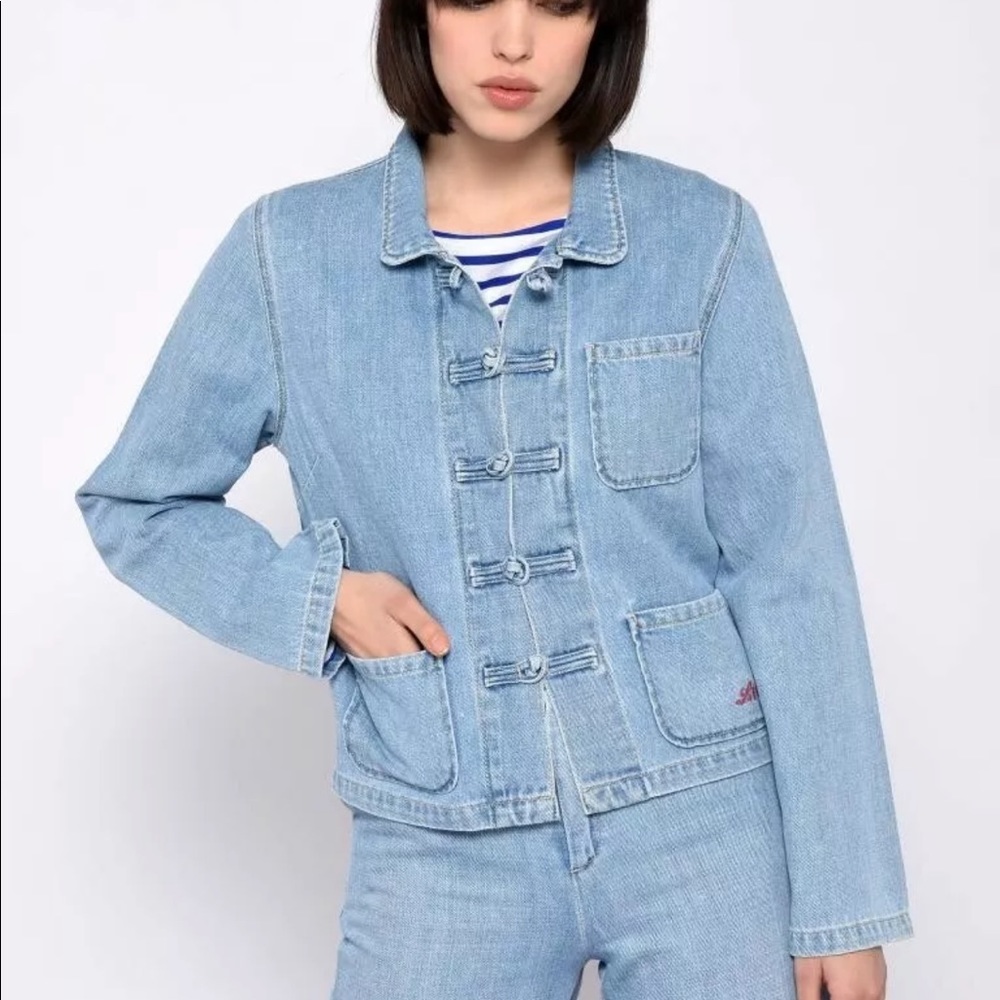 Leon And Harper Virgile Bleach Denim Jacket